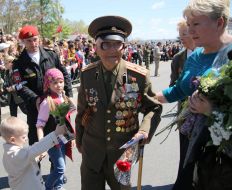 The participants of the Victory Parade