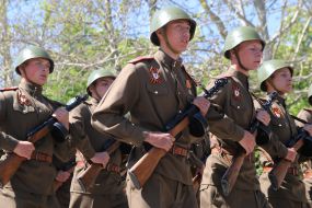 The participants of the Victory Parade