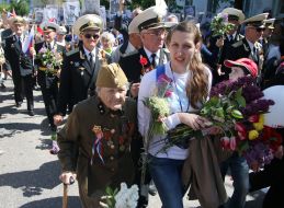 The participants of the Victory Parade