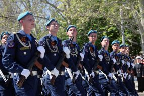 The participants of the Victory Parade
