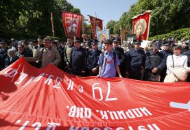 Participants of the events to celebrate the 70th anniversary of the Victory