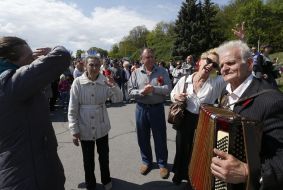 Participants of the events to celebrate the 70th anniversary of the Victory