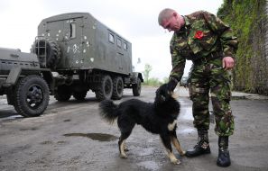 Soldiers of the 92th separate airmobile brigade