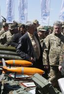 Petro Poroshenko during a visit to the training center "Desna"