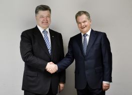 Meeting of Petro Poroshenko and Sauli Niyniste