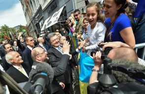 Petro Poroshenko during a meeting with Ukrainian diaspora