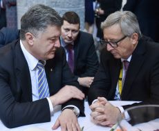 Petro Poroshenko and Jean-Claude Juncker