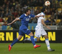 Soccer. The Europa League semifinal, May 14, 2015. FC Dnepr - FC Napoli