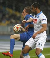 Soccer. The Europa League semifinal, May 14, 2015. FC Dnepr - FC Napoli