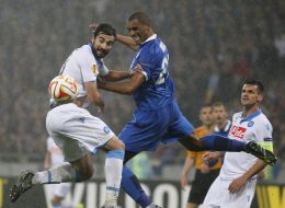 Soccer. The Europa League semifinal, May 14, 2015. FC Dnepr - FC Napoli