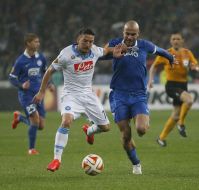 Soccer. The Europa League semifinal, May 14, 2015. FC Dnepr - FC Napoli