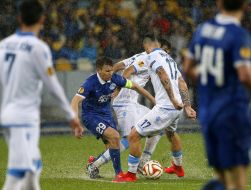 Soccer. The Europa League semifinal, May 14, 2015. FC Dnepr - FC Napoli
