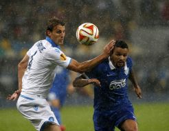 Soccer. The Europa League semifinal, May 14, 2015. FC Dnepr - FC Napoli