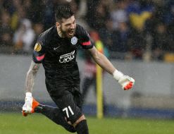 Soccer. The Europa League semifinal, May 14, 2015. FC Dnepr - FC Napoli