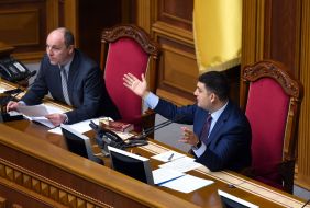 Andrey Parubiy and Vladimir Groysman