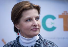 Марина Порошенко во время посещения "Города профессий"