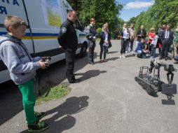 Марина Порошенко во время посещения "Города профессий"