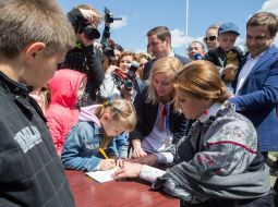 Марина Порошенко во время посещения "Города профессий"