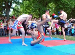 Показательные выступления спортсменов