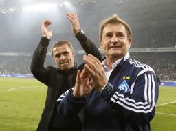 Sergey Rebrov and Raul Ruiz Gonzalez Riancho