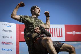 Участник соревнований "Гонка нации"