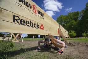 Участница соревнований "Гонка нации"