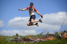 Участник соревнований "Гонка нации"