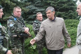 Anatoly Brehunets near military