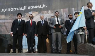 Refat Chubarov, George Logvinsky and Joseph Zissels