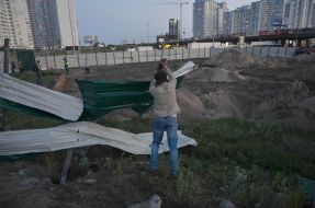 Протест против строительства ТРЦ