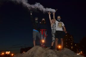 Протест против строительства ТРЦ