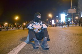 Протестующие перекрыли дорогу