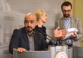 Mustafa Nayem, Svetlana Zalischuk and Sergei Leshchenko 