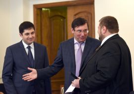 Igor Mosiychuk, David Sakvarelidze and Yuriy Lutsenko