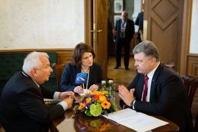 Joseph Daul and Petr Poroshenko