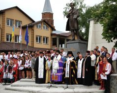 Opening of monument to Taras Shevchenko