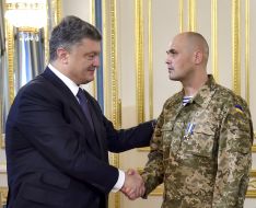 Petro Poroshenko and Oleg Kuzminykh