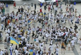 Megamarsh in embroidered shirts