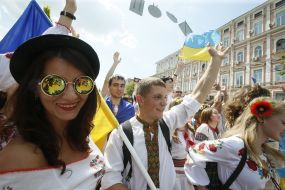 Megamarsh in embroidered shirts