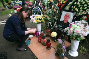 Grave of policemen killed in the zone of ATO