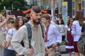 Megamarsh in embroidered shirts