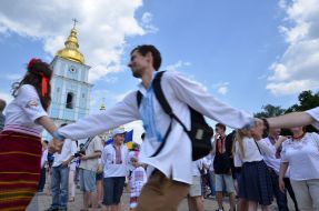 Megamarsh in embroidered shirts