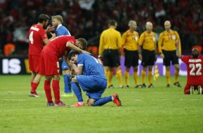Soccer. FC Sevilla, FC Dnipro players
