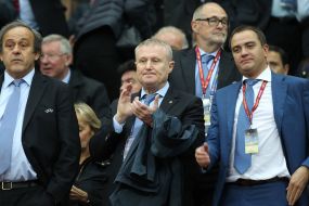 Michel Platini, Grigoriy Surkis, Andrey Pavelko