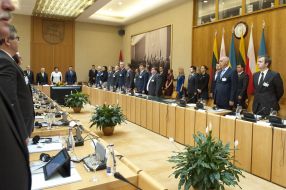 Bogdan Borusewicz, Vladimir Groisman and Loreta Grauzhinene