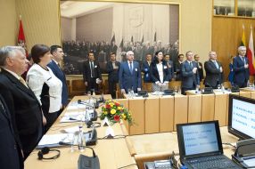 Bogdan Borusewicz, Vladimir Groisman and Loreta Grauzhinene