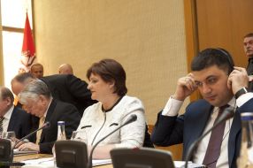 Bogdan Borusewicz, Vladimir Groisman and Loreta Grauzhinene