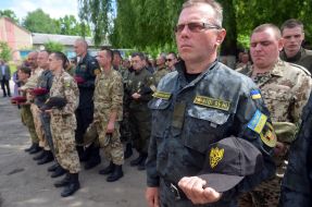 Soldiers of the battalion named after Sergei Kulchytsky