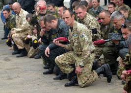 Soldiers of the battalion named after Sergei Kulchytsky