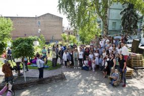 Vitali Klitschko visited the park of hundreds of Heaven